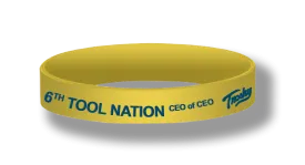 6TH Tool Nation Wristbands - CEO of CEO (set of 5)