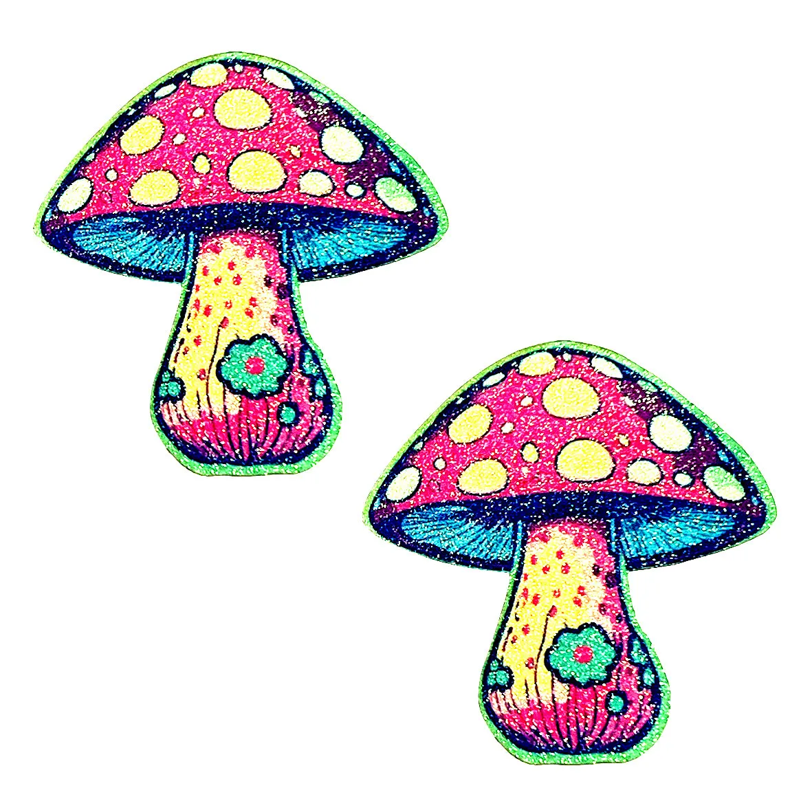 Amanita Dreamin UV Glitter Shroom Pasties