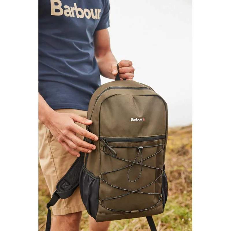 Barbour Arwin Canvas Explorer Backpack - Olive/Black