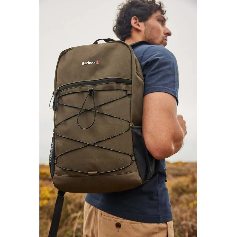 Barbour Arwin Canvas Explorer Backpack - Olive/Black