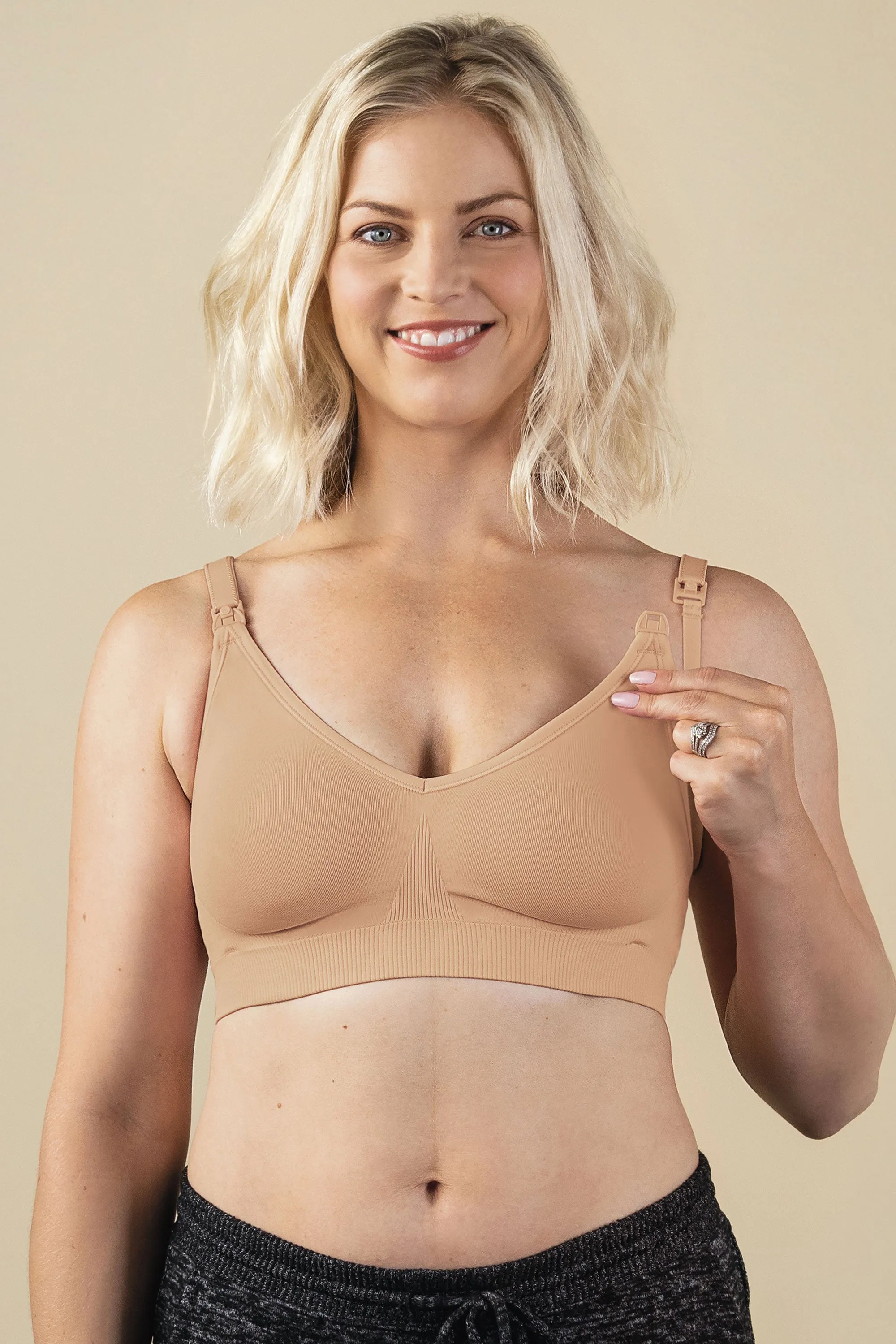 Bravado Body Silk Seamless Maternity Nursing Bra Nude