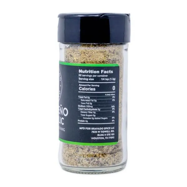 Bravado Jalapeno & Garlic All Purpose Seasoning