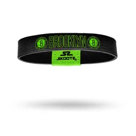 Brooklyn Nets Neon Black NBA Wristbands