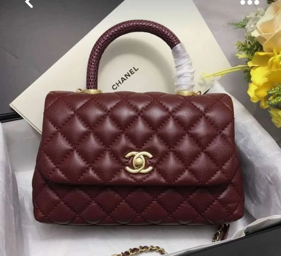 CC Bag -Burgundy, Black and Cream