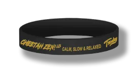 Cheetah Zen - Calm, Slow & Relaxed - Wristbands (set of 5)