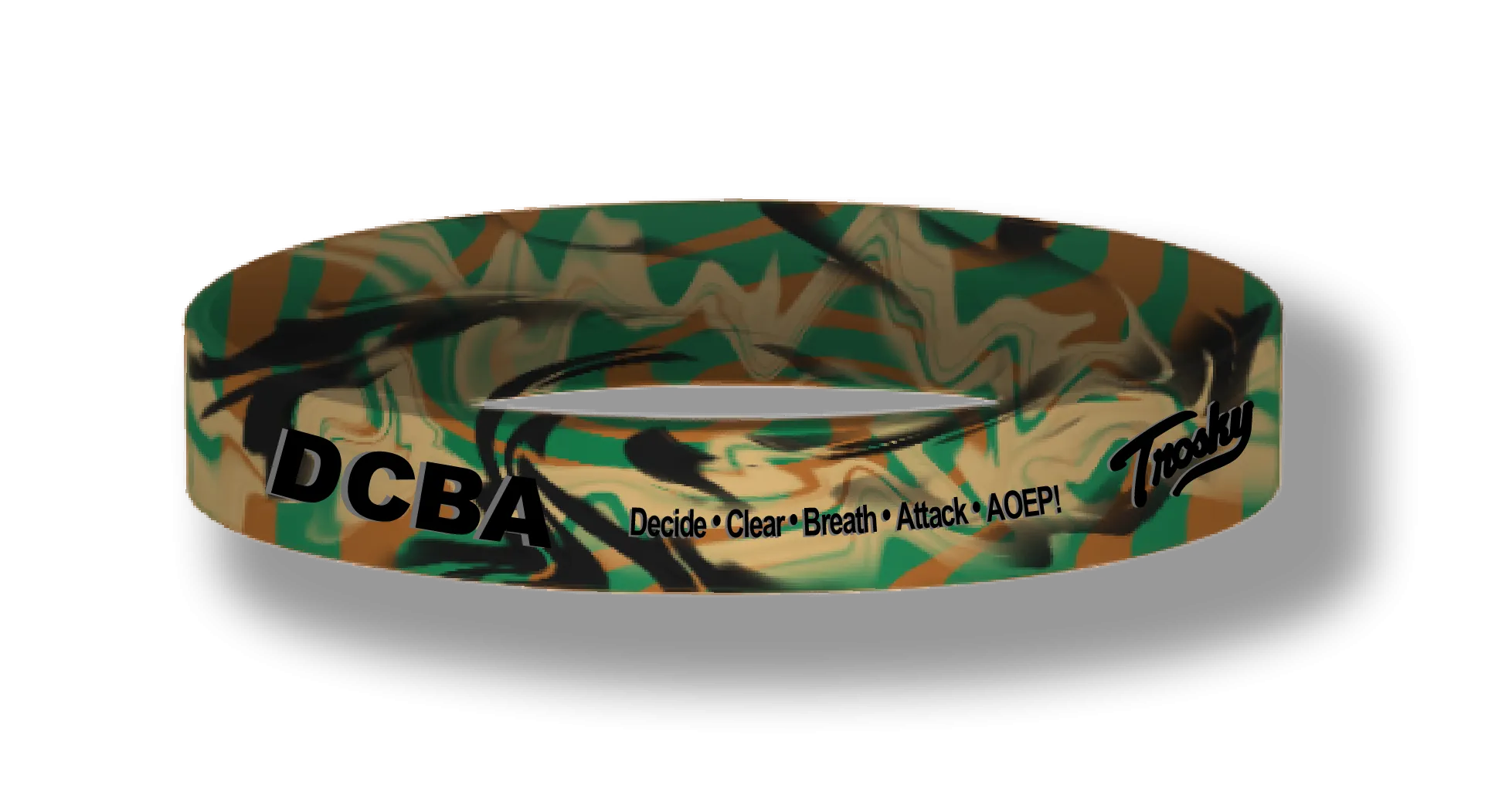 DCBA - Decide, Clear, Breathe & Attack - Wristbands (set of 5)