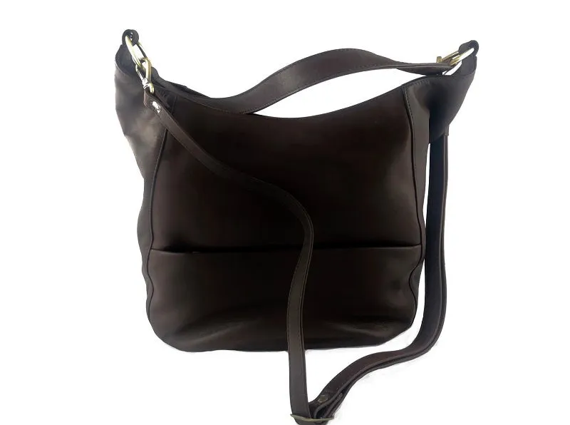 Derek Alexander Leather Ladies' FLASHBACK – Top Handle Hobo w/Crossbody Strap