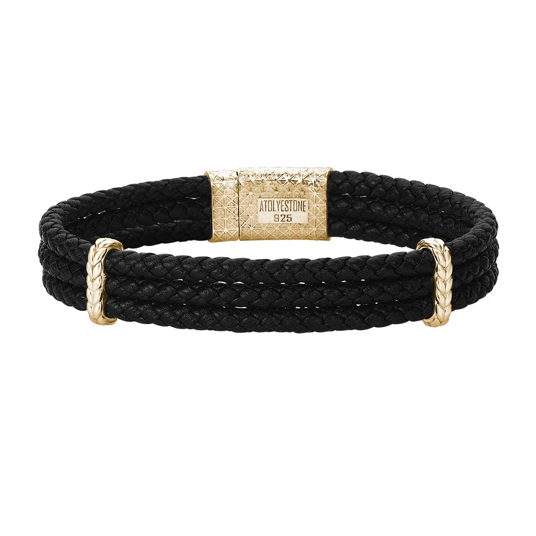 Elements Triple Leather Bracelet