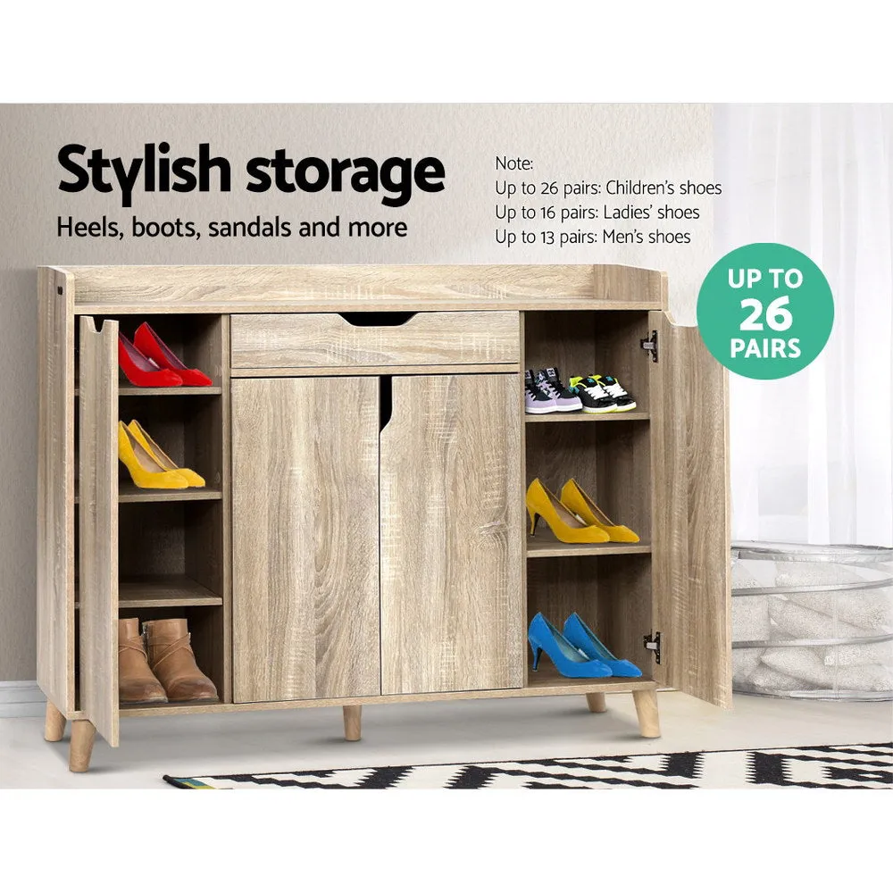 Entrance Unit Shoe Cabinet Shelves Storage Table Organiser Drawer