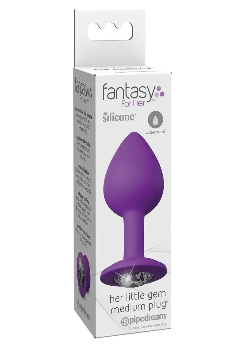 Fantasy For Her Her Little Gem Medium Plug Anal Play Silicone Waterproof