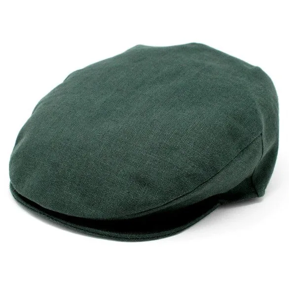 Hanna Hats Men's Irish Linen Flat Cap