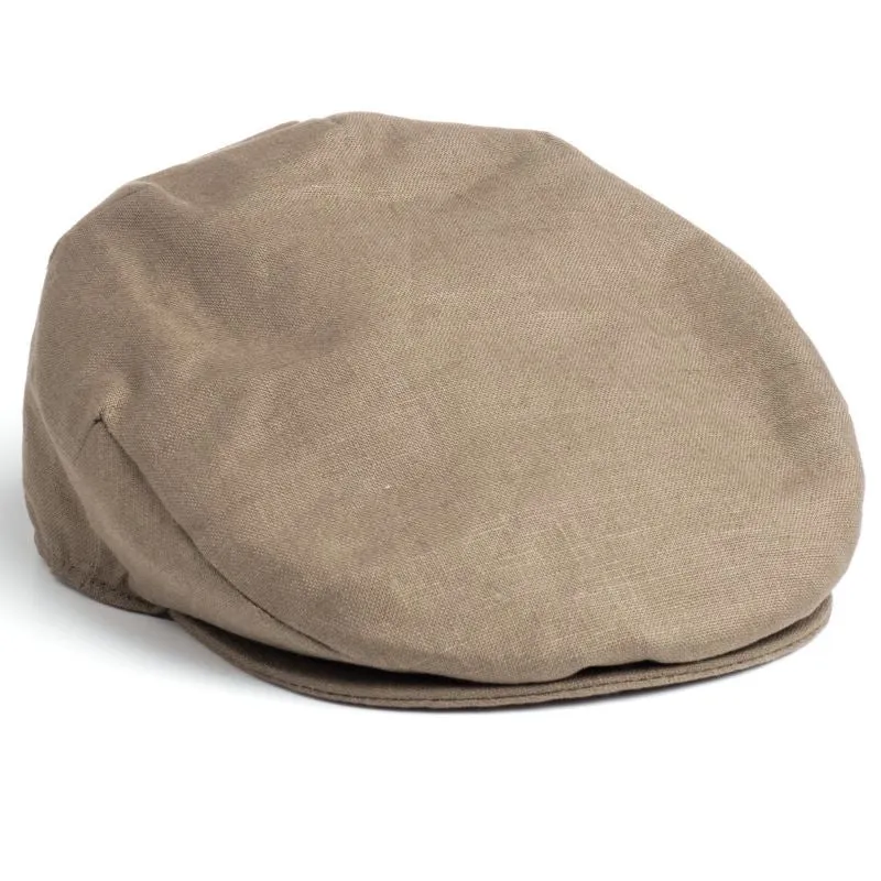 Hanna Hats Men's Irish Linen Flat Cap