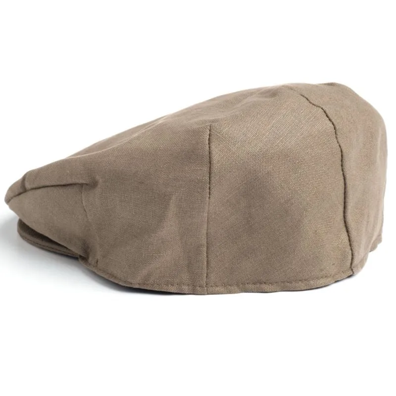 Hanna Hats Men's Irish Linen Flat Cap