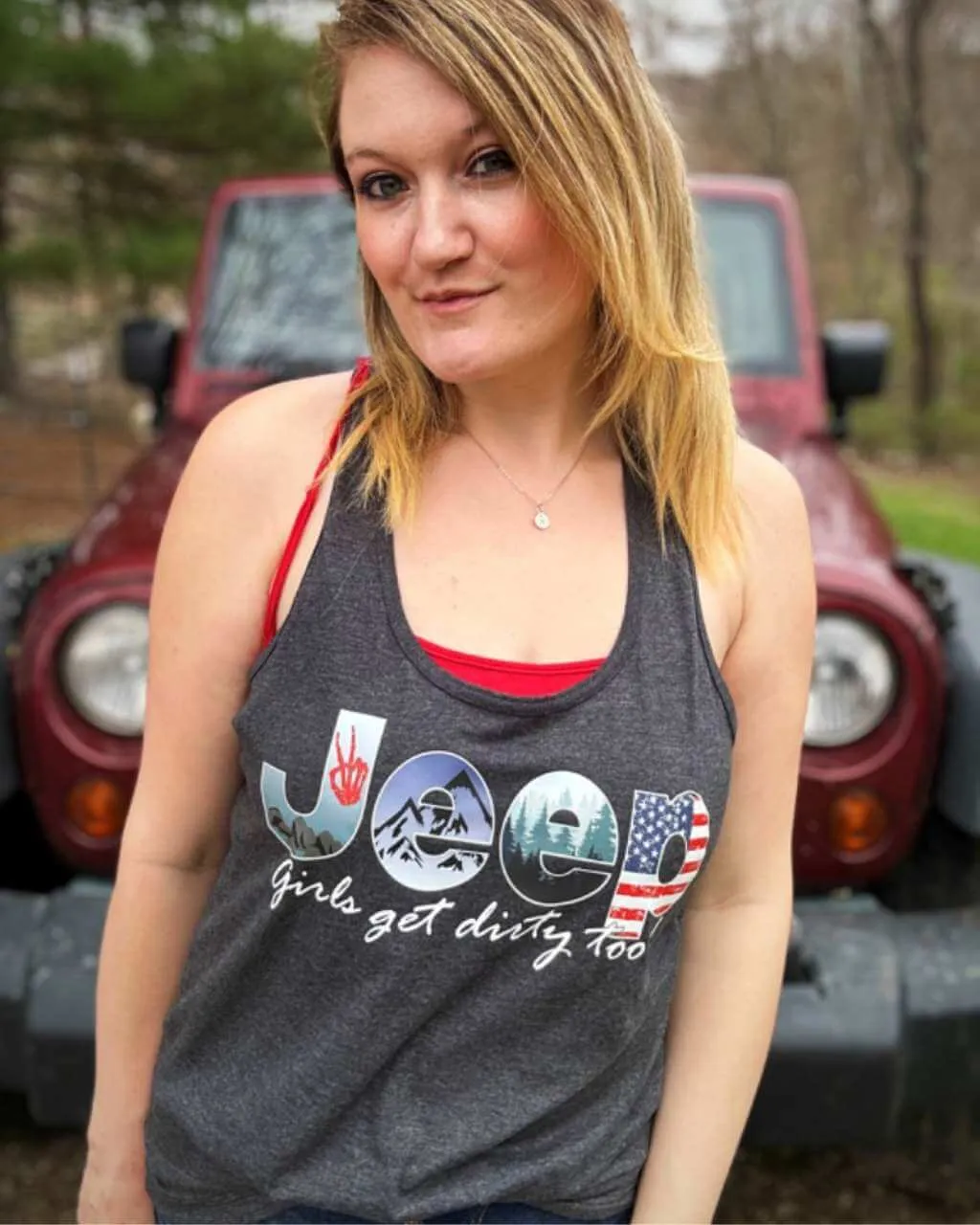 Jeep Girl Racerback Tank