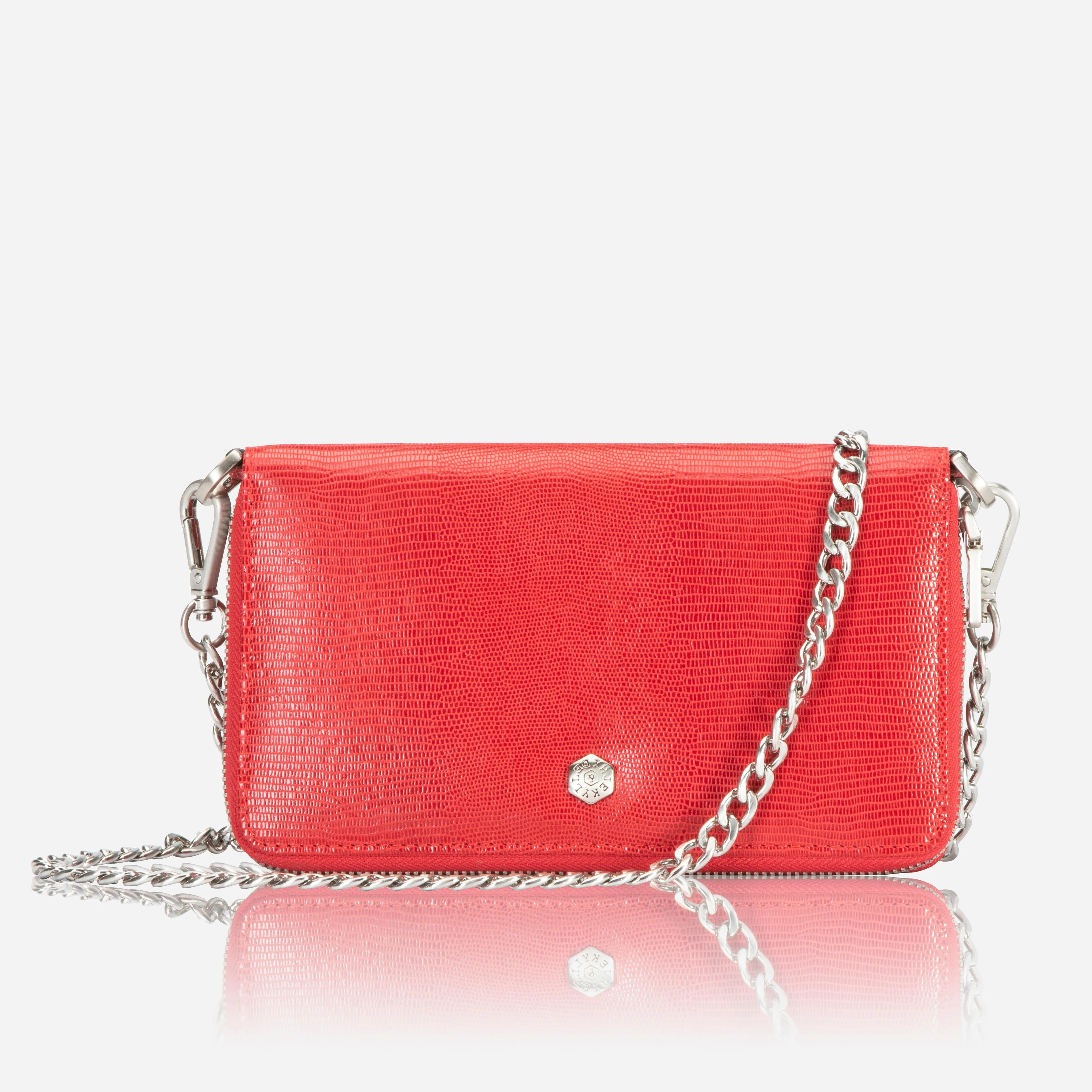 Jekyll & Hide Paris Chain Purse Ladies Handbag, Cherry