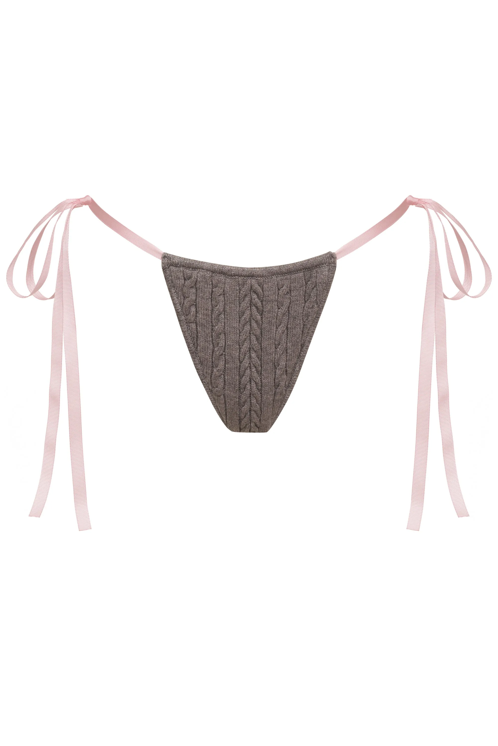 Kieran Cable Cloud Knit Brief - Dark Pearl