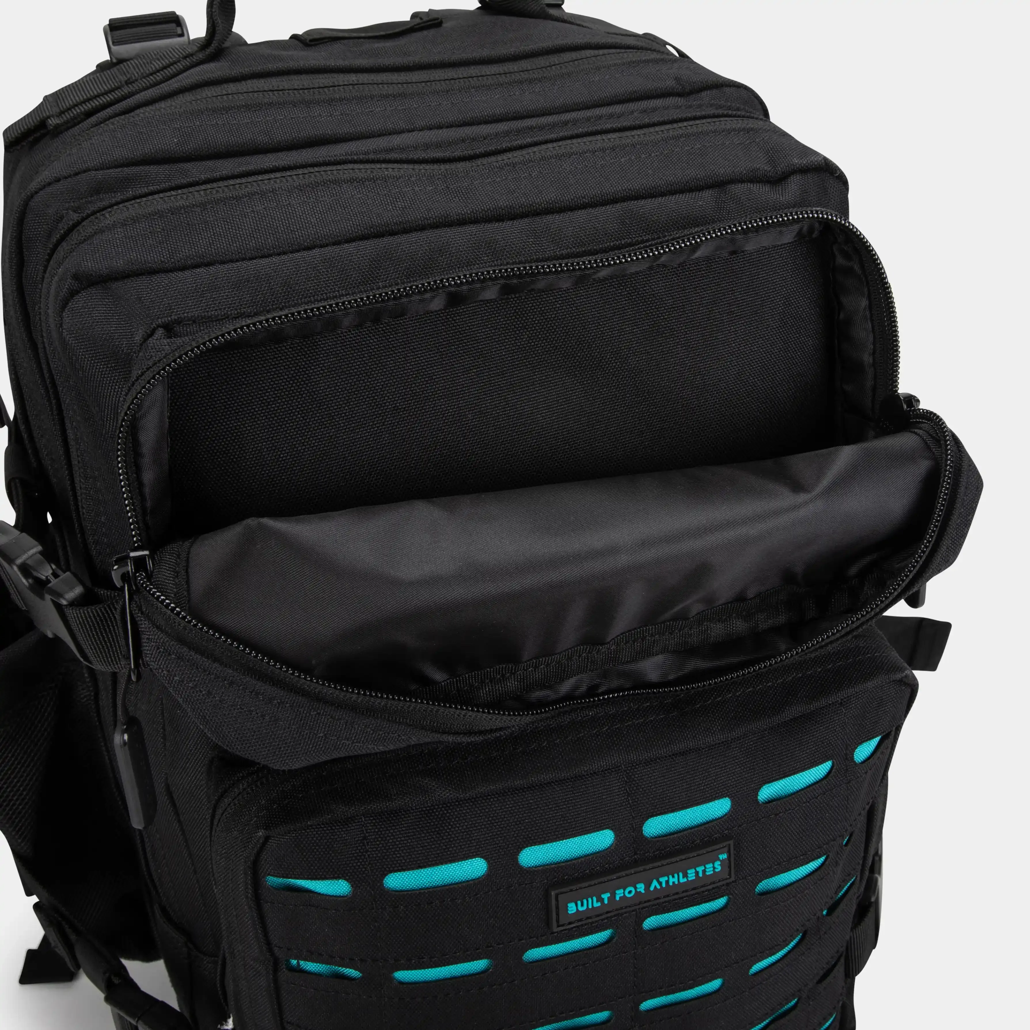 Medium Black & Aqua Gym Backpack