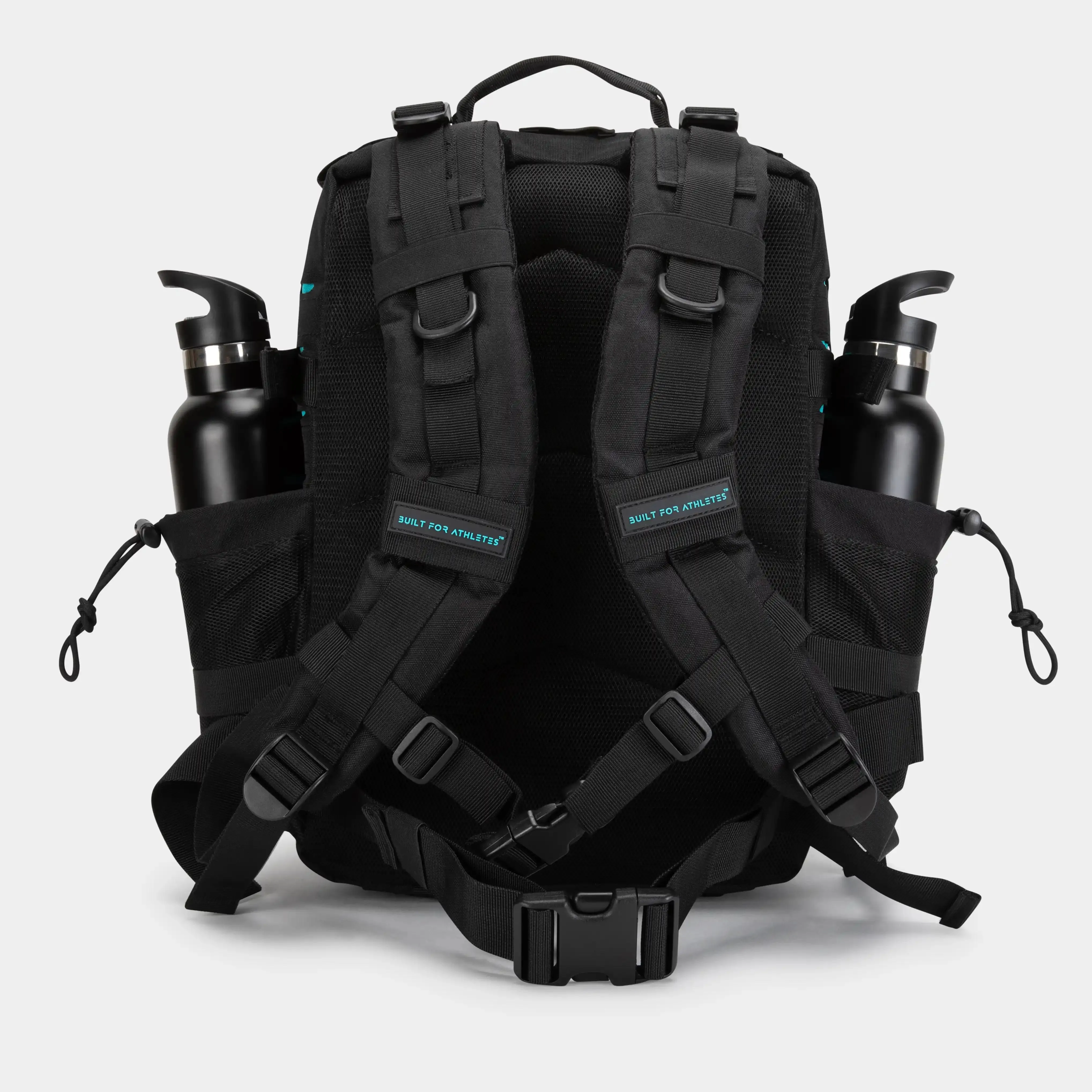 Medium Black & Aqua Gym Backpack