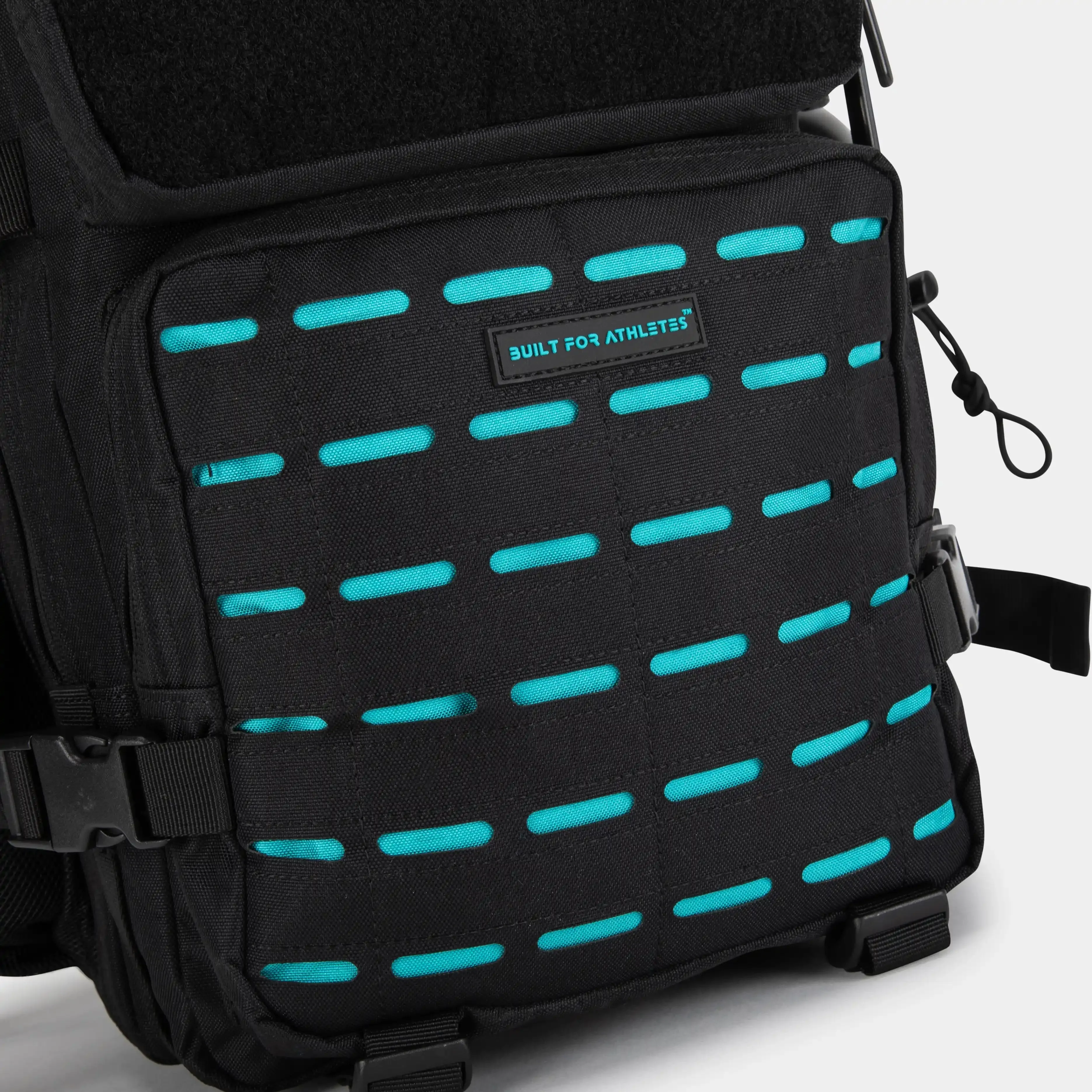 Medium Black & Aqua Gym Backpack