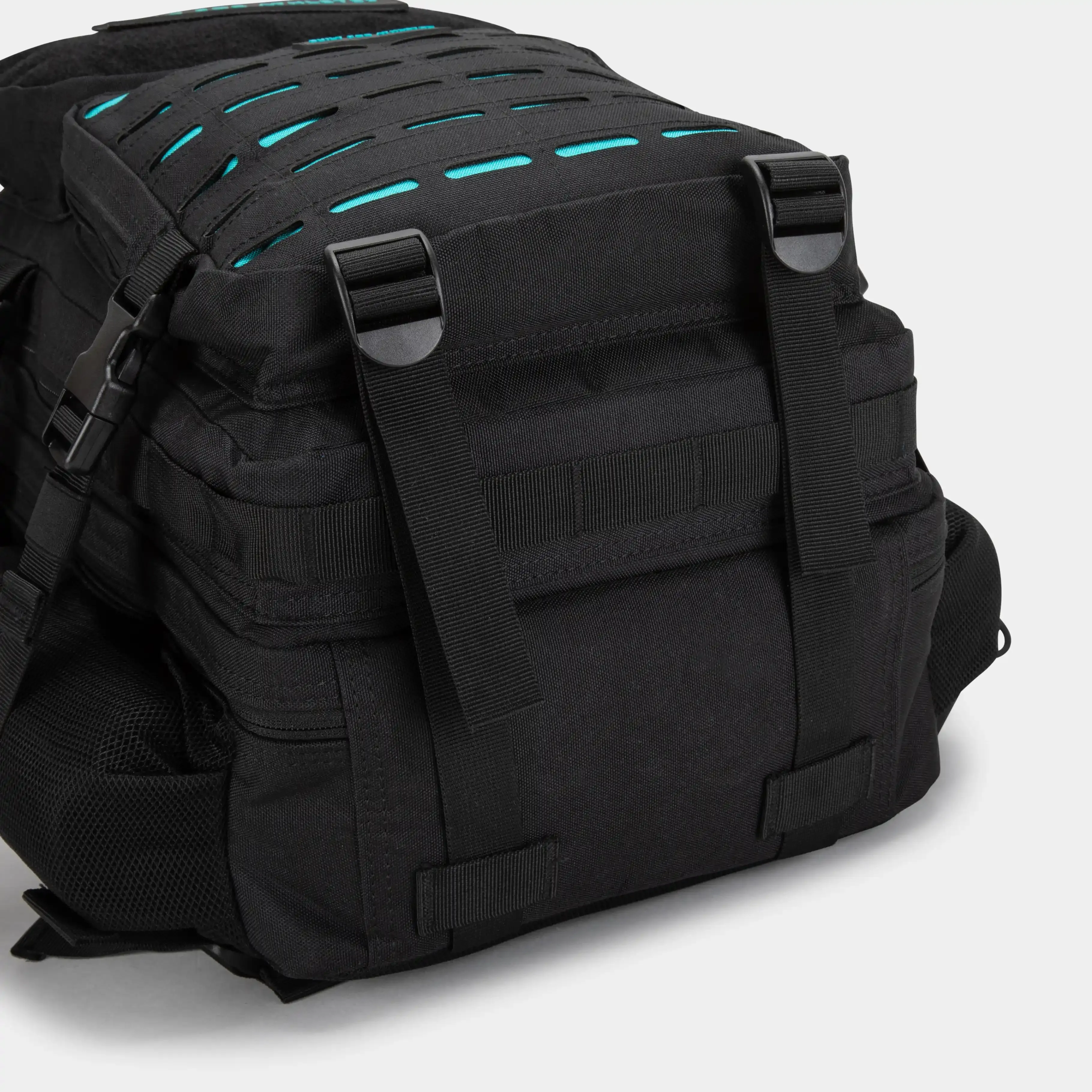 Medium Black & Aqua Gym Backpack