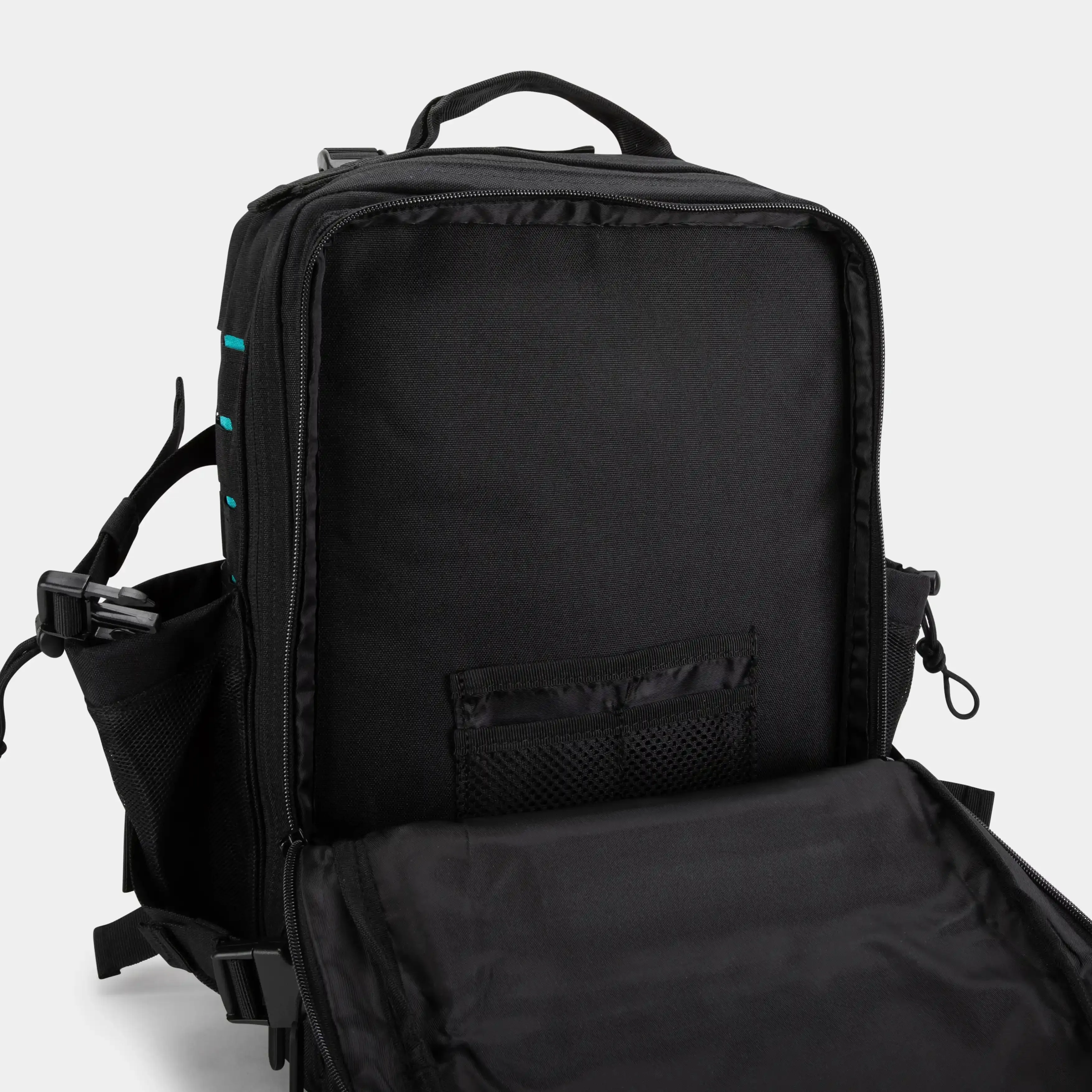 Medium Black & Aqua Gym Backpack