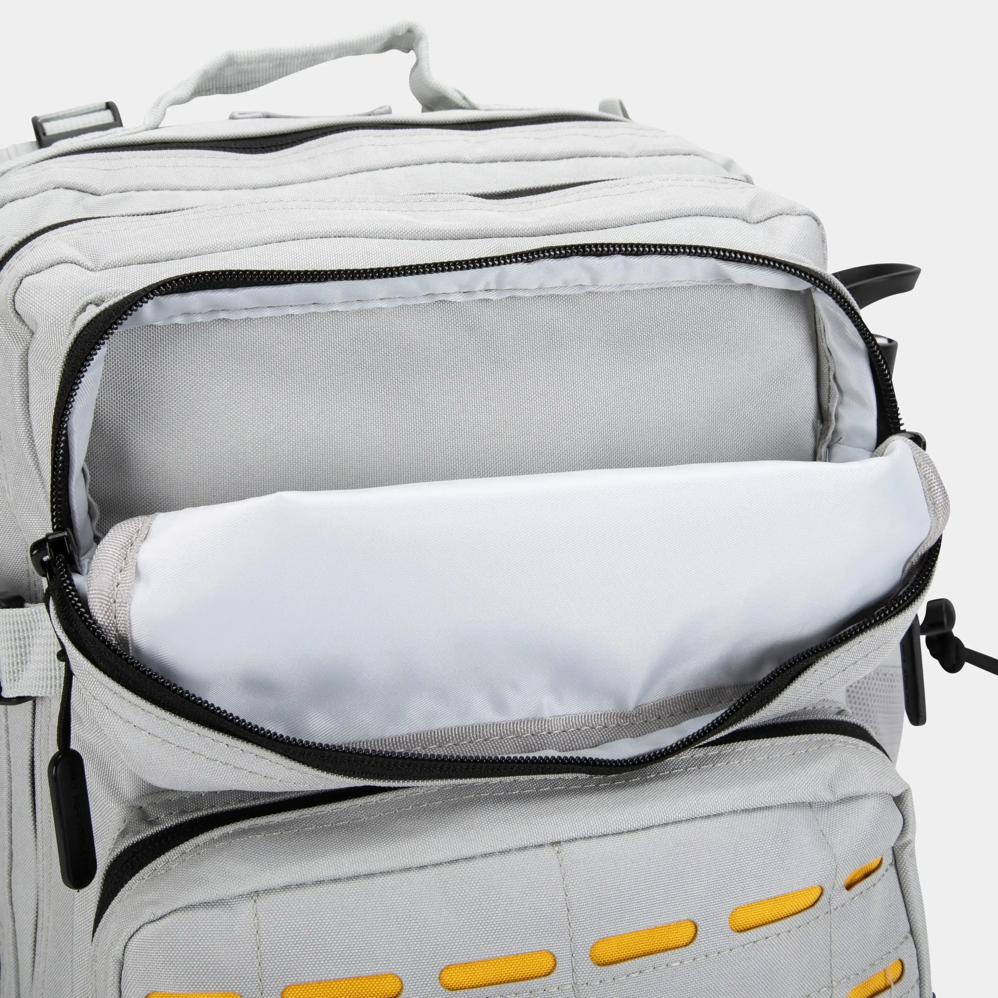 Medium Grey & Yellow Gym Backpack