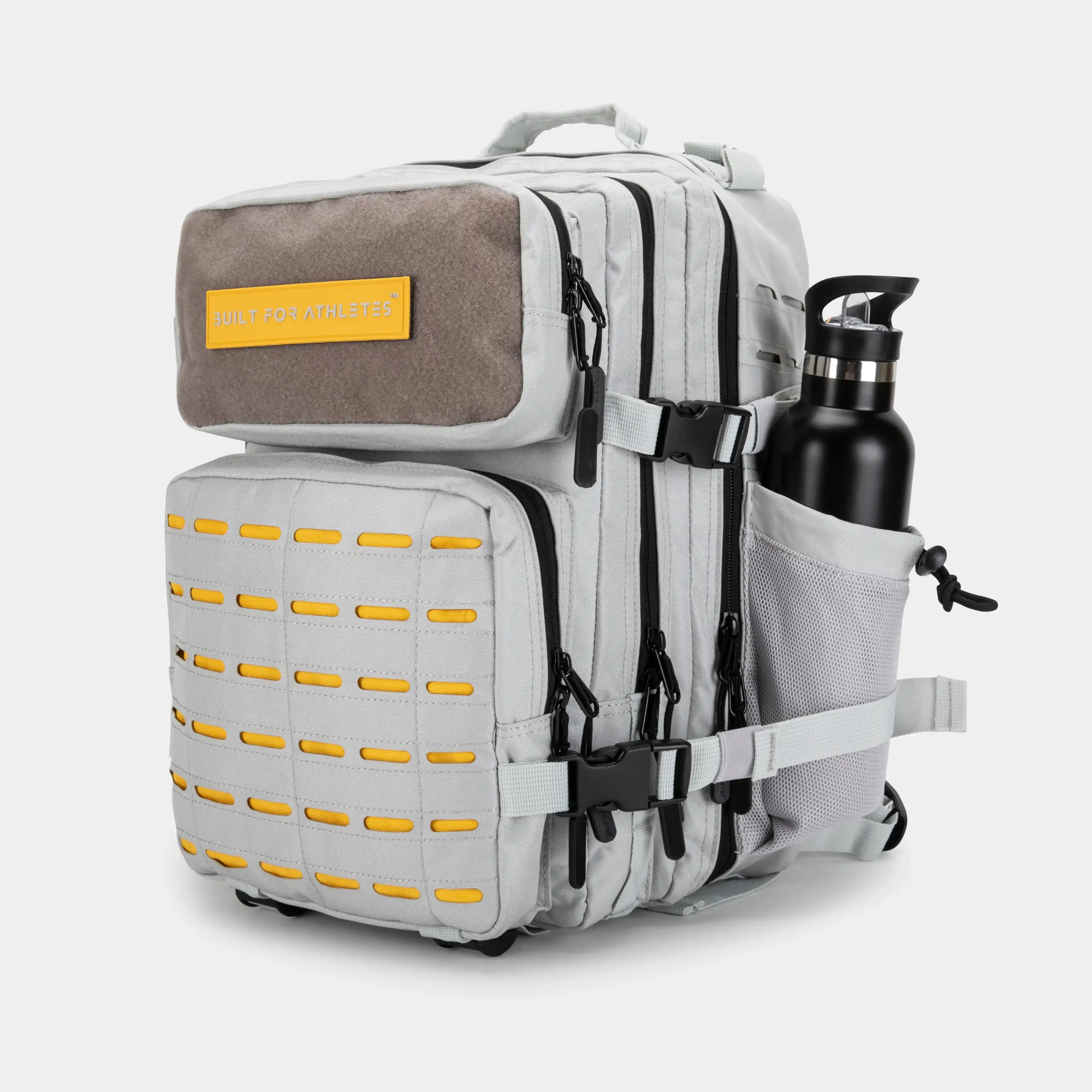 Medium Grey & Yellow Gym Backpack