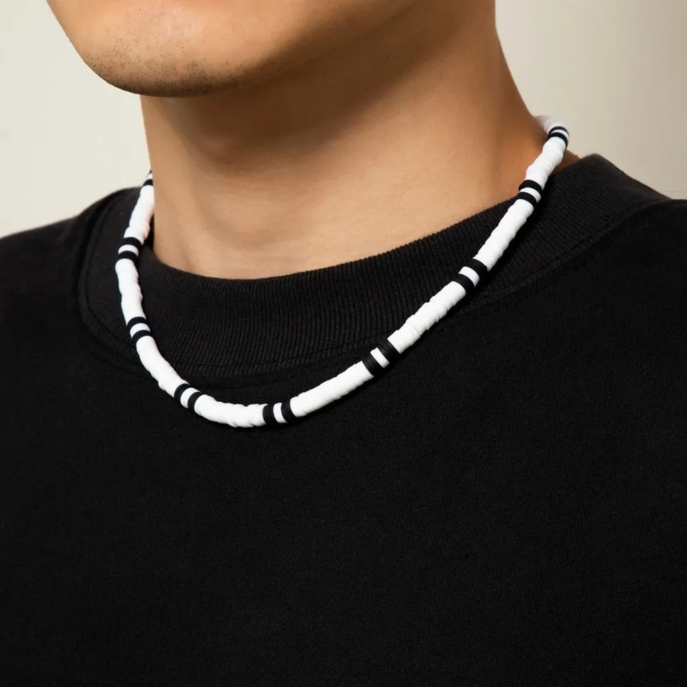 Mens Beaded Choker Necklace