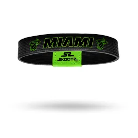 Miami Heat Neon Black NBA Wristbands