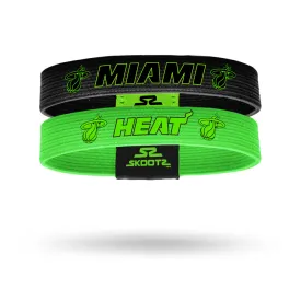 Miami Heat Neon Green 2 Pack NBA Wristbands