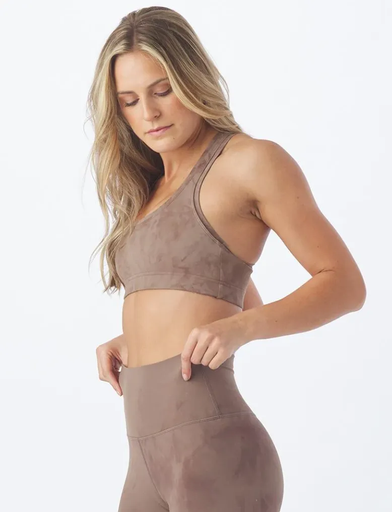 Notch Bra, Mocha Tie Dye