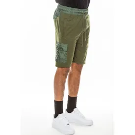 Olive Lightweight Slub Shorts