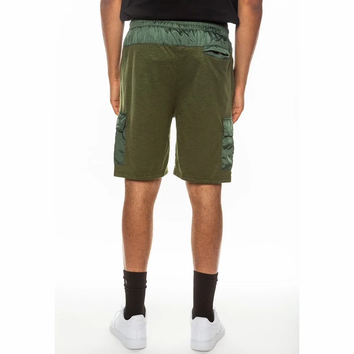 Olive Lightweight Slub Shorts