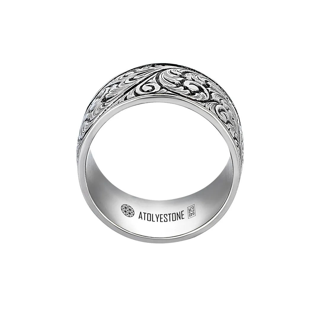 Premium Classic Band Ring in Silver