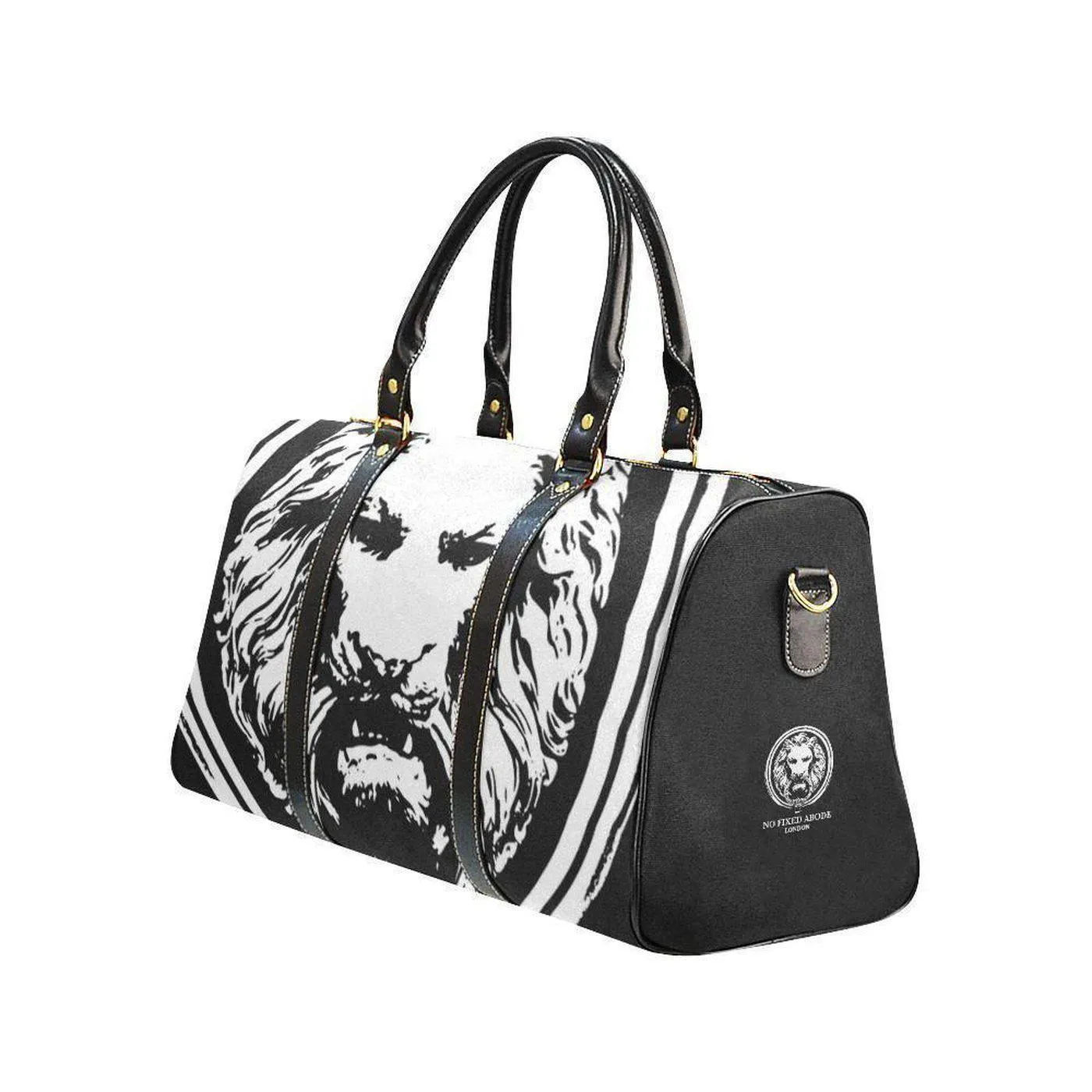 Small Black Lion Travel bag