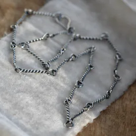 Sterling silver twist necklace