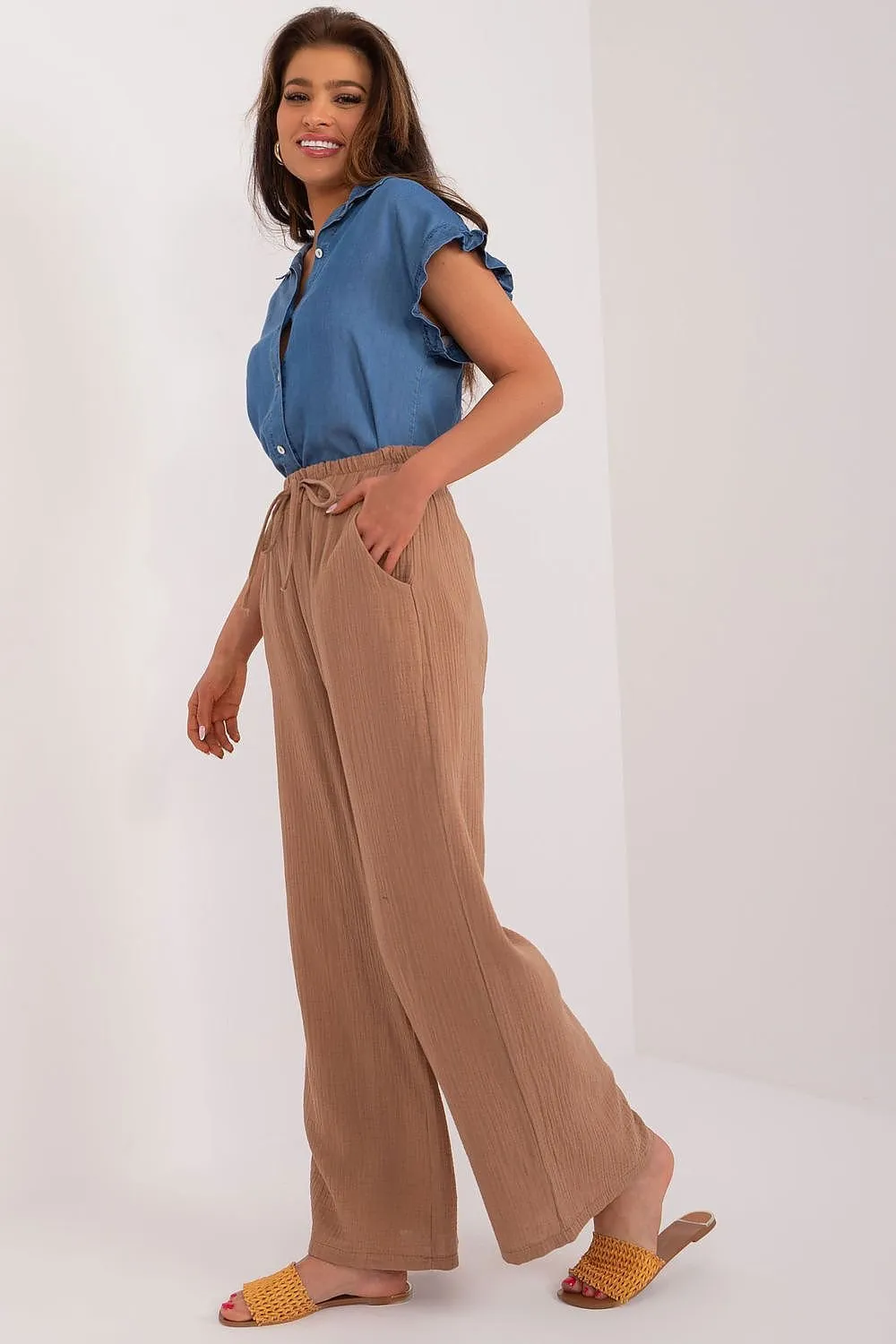 TEEK - Low Crotch Fabric Trousers