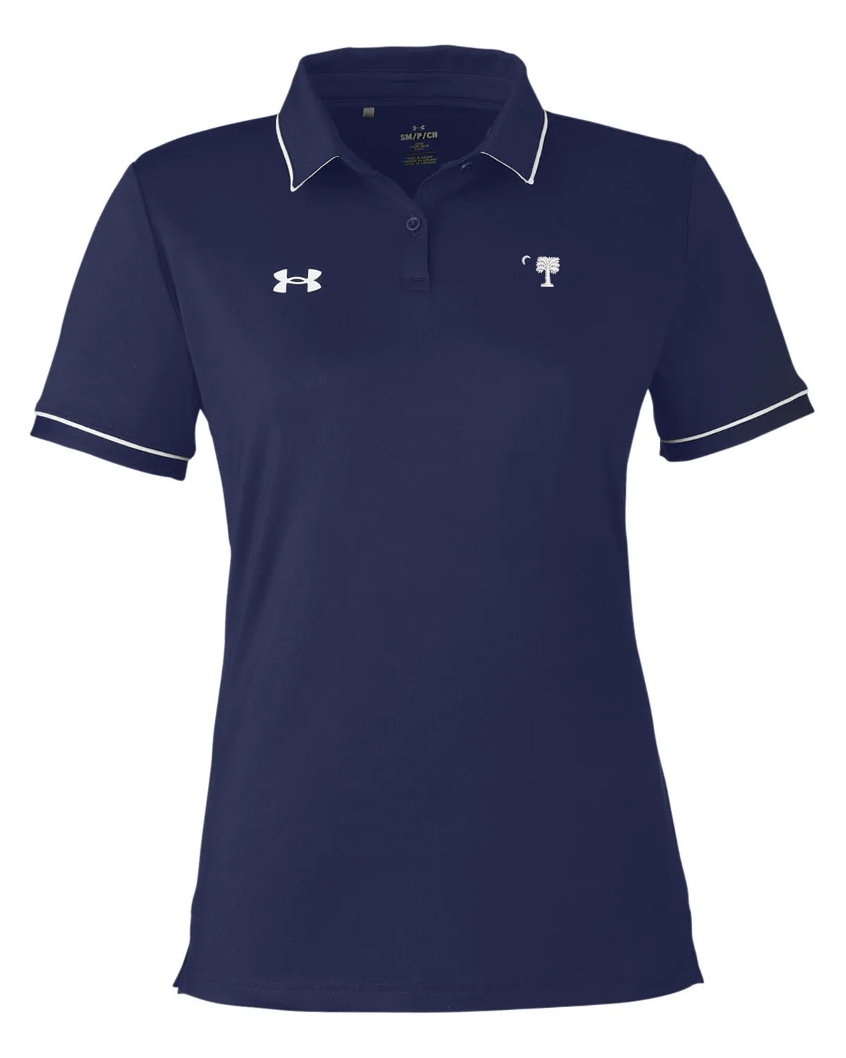 The Citadel, Big Red Under Armour Ladies' Tipped Teams Performance Polo