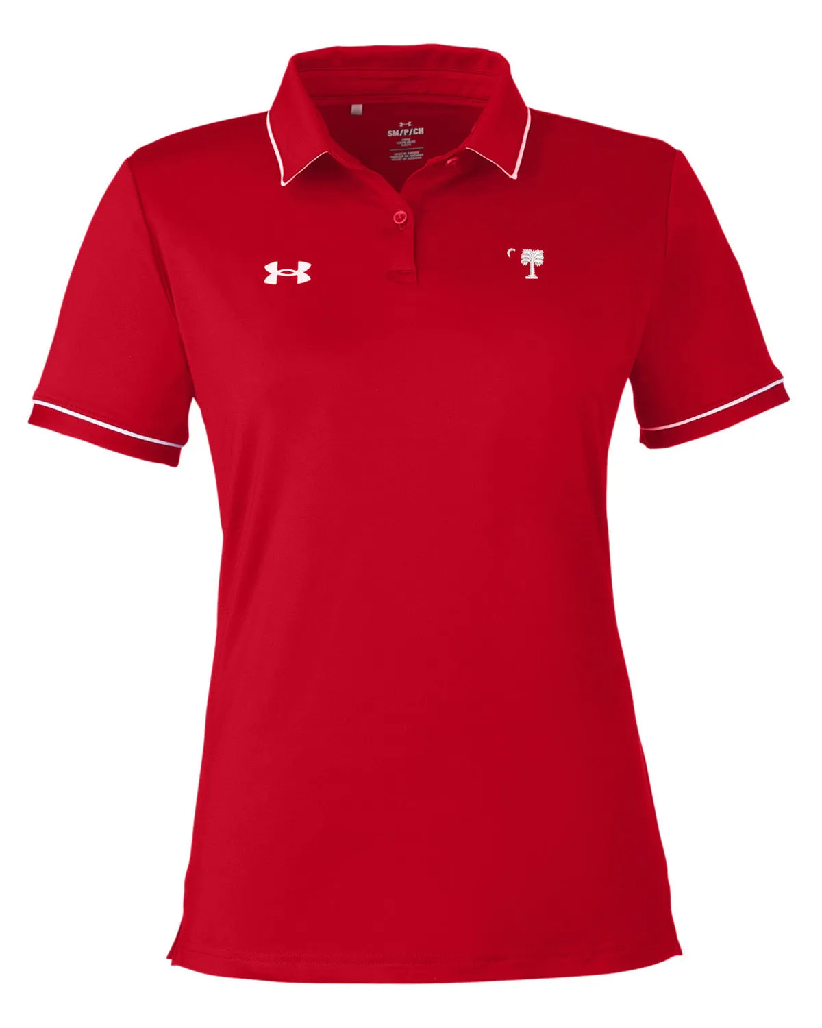 The Citadel, Big Red Under Armour Ladies' Tipped Teams Performance Polo