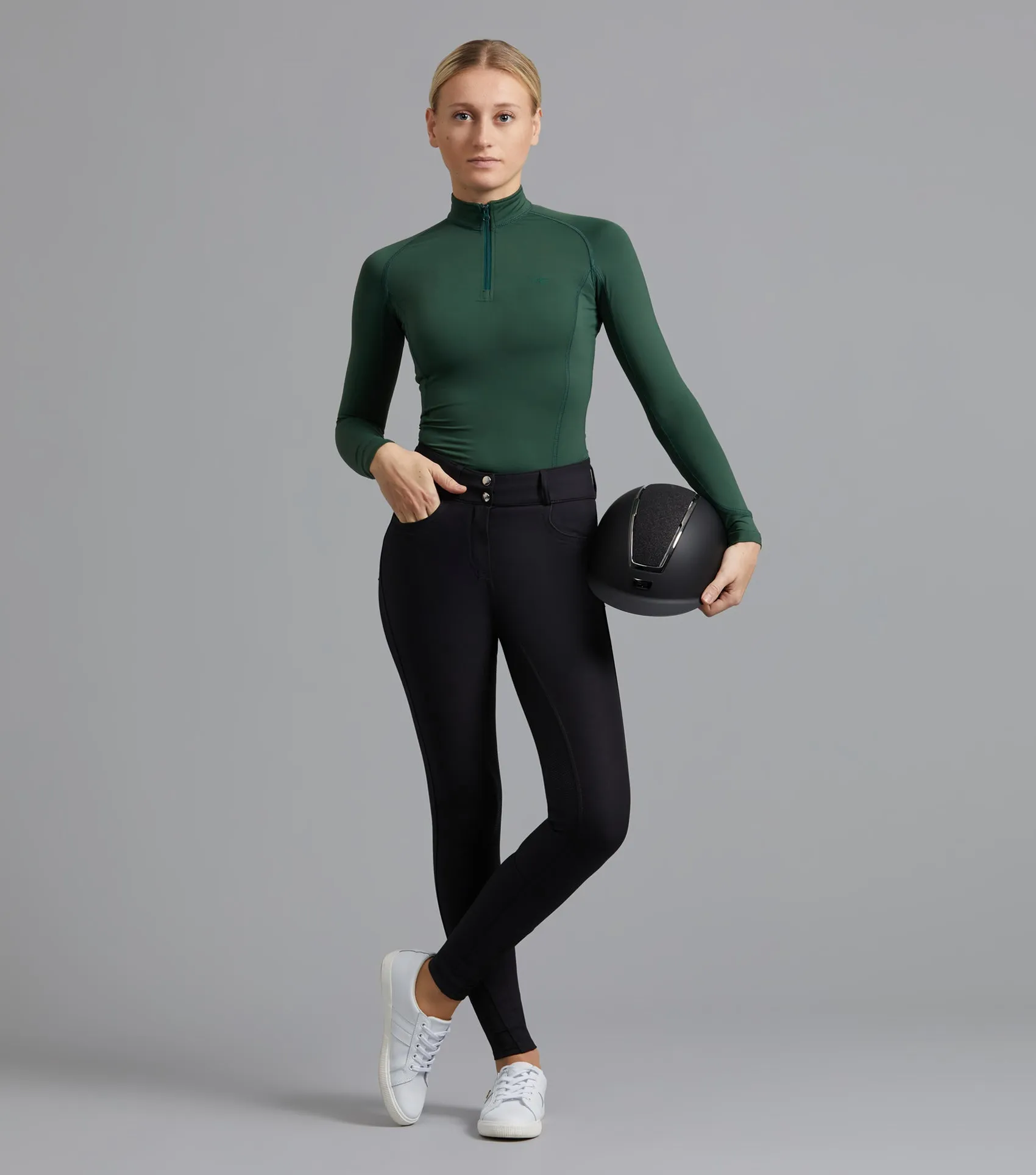 Virtue Ladies Full Seat Gel Riding Breeches Black