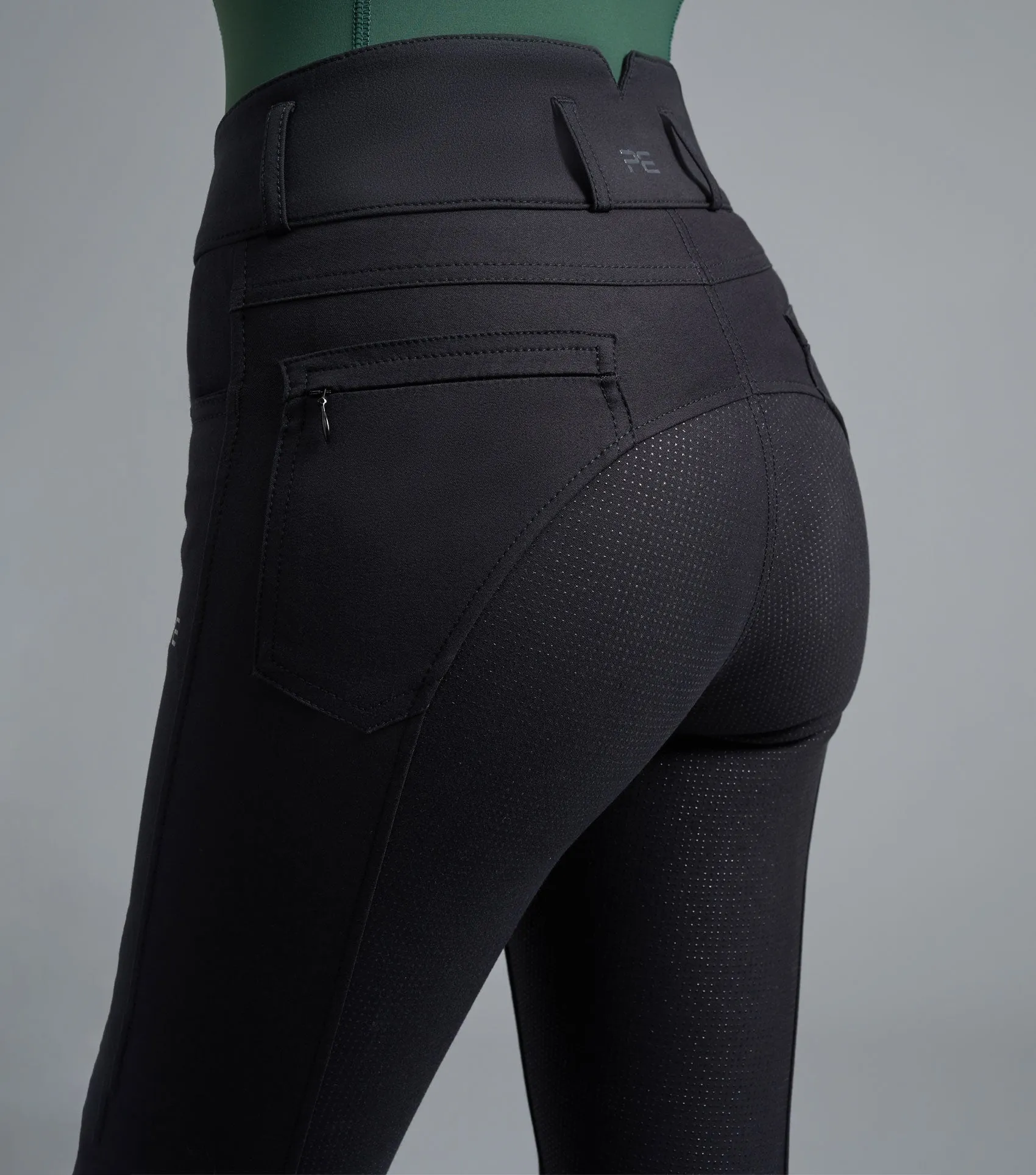 Virtue Ladies Full Seat Gel Riding Breeches Black