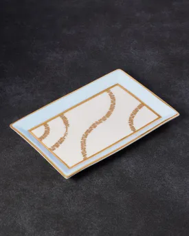 Wavy Baguette Diamond Chain Jewelry Tray