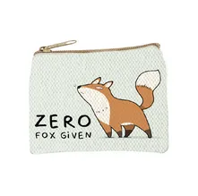 Zero Fox Given Graphic Coin Purse